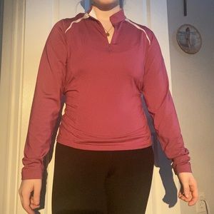 pink/mauve adidas lightweight running/exercise shirt